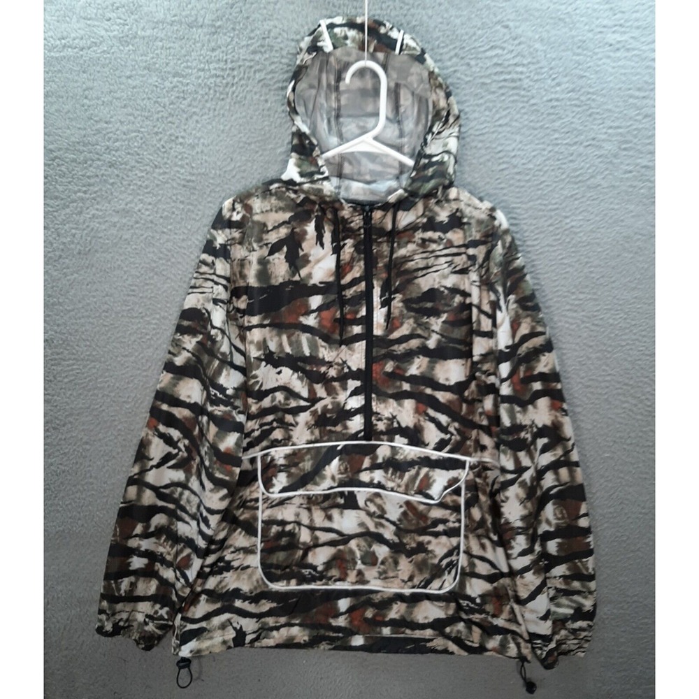 No‎ Boundaries Jacket Mens Medium Camouflage Tiger Stripe Camo Skater Y2K Army